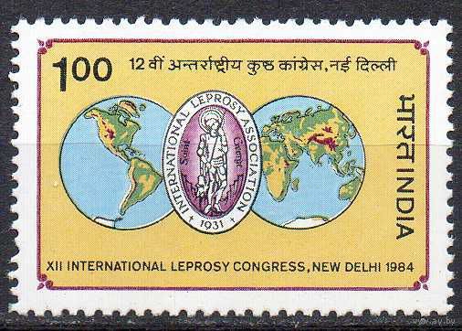 Медицина (Страхование) Индия 1984 год чистая серия из 1 марки