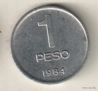 Аргентина 1 песо 1984