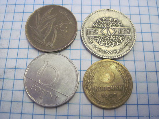 Четыре монеты/21 с рубля!