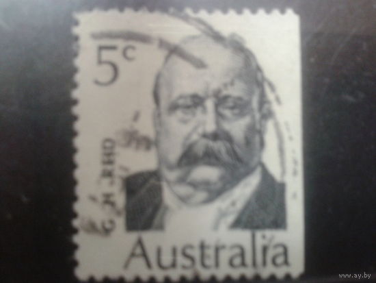 Австралия 1969 Премьер-министр Рейд, обрез справа