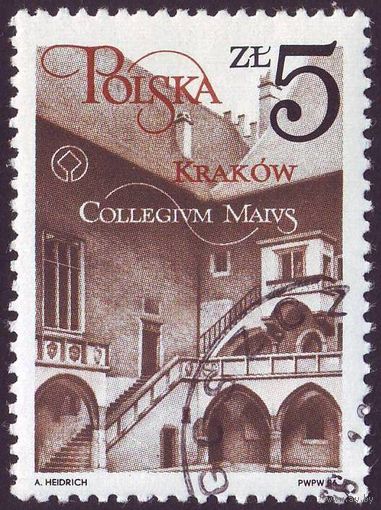 Реставрация зданий в Кракове Польша 1986 год 1 марка