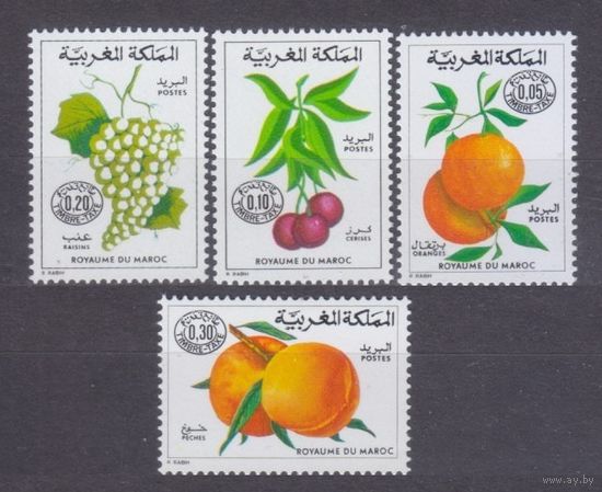 1974 Марокко P33-P36 Фрукты 3,00 евро
