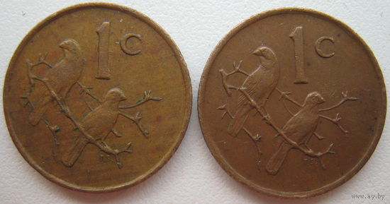 ЮАР 1 цент 1988, 1989 гг. Цена за 1 шт. (g)