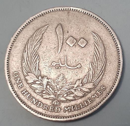 Ливия 100 миллим, 1965 (10-1-13(в))