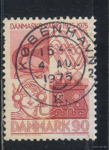 Дания 1975 50 летие датского радиовещания  #587