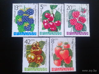 Болгария 1984 ягоды полная серия