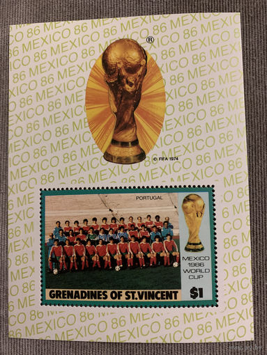 Гренадины и Сент-Винсент 1986. Чемпионат мира по футболу Мехико-86. Блок