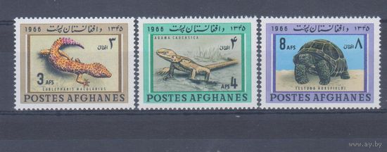 [757] Афганистан 1966. Фауна.Рептилии. СЕРИЯ MNH. Кат.5 е.
