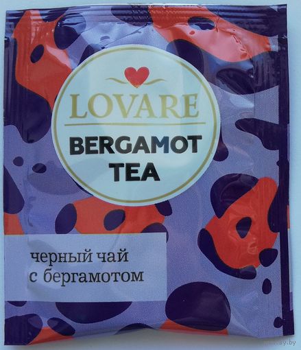 Чай Lovare с бергамотом (черный с бергамотом и ароматом мандарина) 1 пакетик