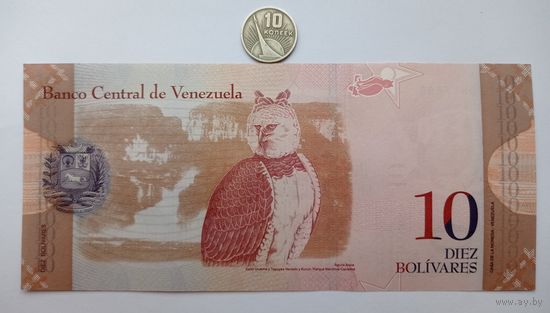 Werty71 Венесуэла 10 боливар 2014 UNC банкнота