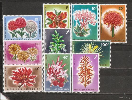 Руанда 1966 Цветы