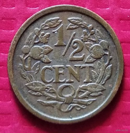Нидерланды 1/2 цента 1918 г. #31125