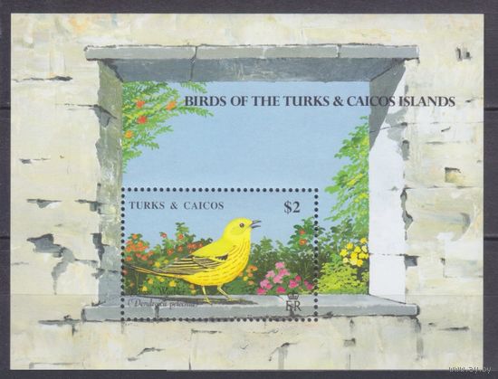 1990 Теркс и Кайкос 908/B83 Птицы 11,00 евро
