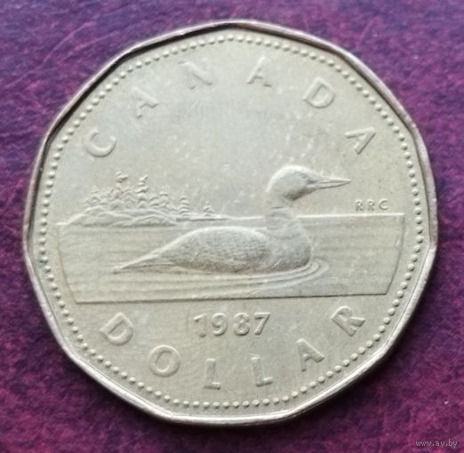 Канада 1 доллар, 1987-1989