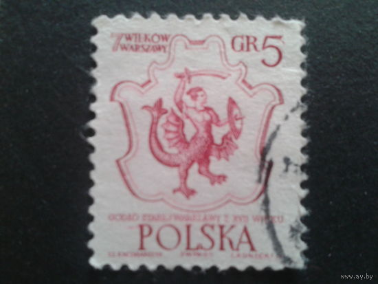 Польша 1965 стандарт, герб Варшавы 16 век
