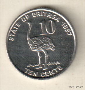 Эритрея 10 цент 1997
