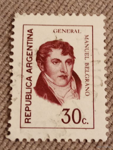 Аргентина. Генерал Manuel Belgrano