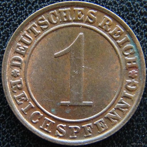 YS: Германия, 1 рейхспфенниг 1934D, KM# 37 (2)