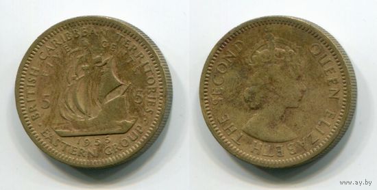 Британские Карибские Территории Восточная группа. 5 центов (1955)