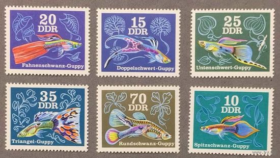 ГДР 1976 г. Аквариумные рыбки