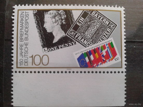 ФРГ 1990 150 лет первой марке** Михель-1,8 евро