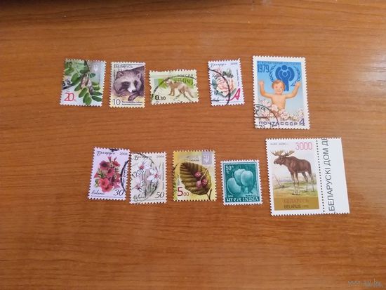10 марок флора фауна (4-2)
