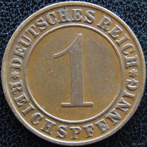 YS: Германия, 1 рейхспфенниг 1935G, KM# 37