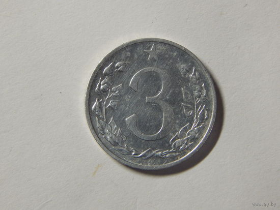 Чехословакия 3 геллера 1953г