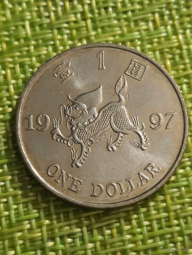 Гонконг  2 доллара 1997 г ( юбилейная Возврат Гонконга под юрисдикцию Китая