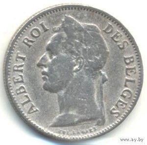 Конго (колония Бельгии). Альберт I. 50 центов 1927 г.