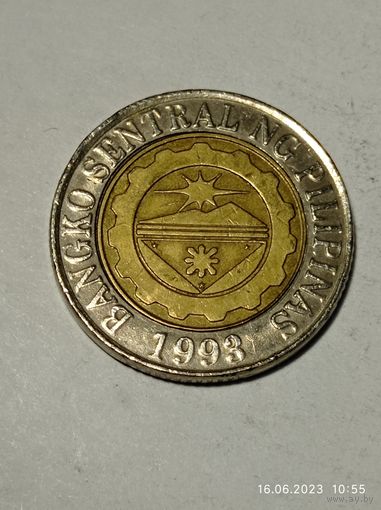 Филлипины 10 песо 2002 года .
