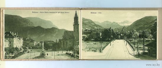 Буклет с открытками 12 шт. город Bolzano (Италия) 1930-е годы.