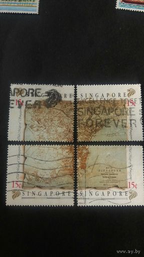 Сингапур 1989  карта 4м
