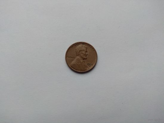 1 цент 1961 года. США. D