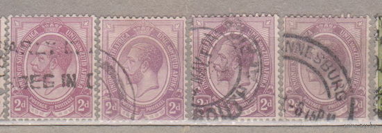 Южная Африка ЮАР 1913 год лот 12 Король Георг V Разные оттенки Известные люди Цена за 1-у марку на Ваш выбор