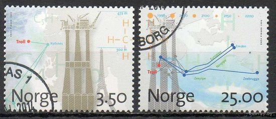 Буровые вышки Норвегия 1996 год серия из 2-х марок