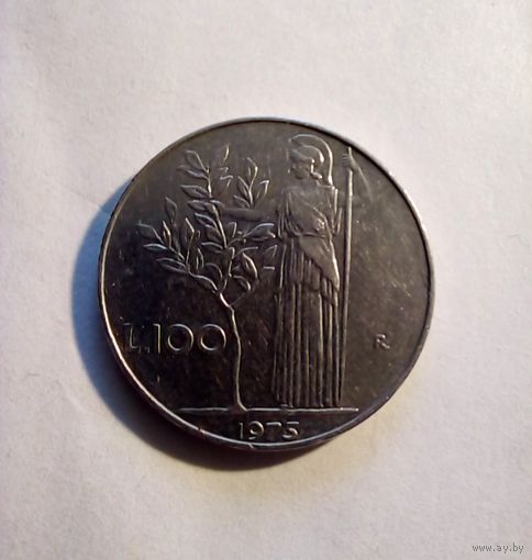 Италия 100 лир1975 г
