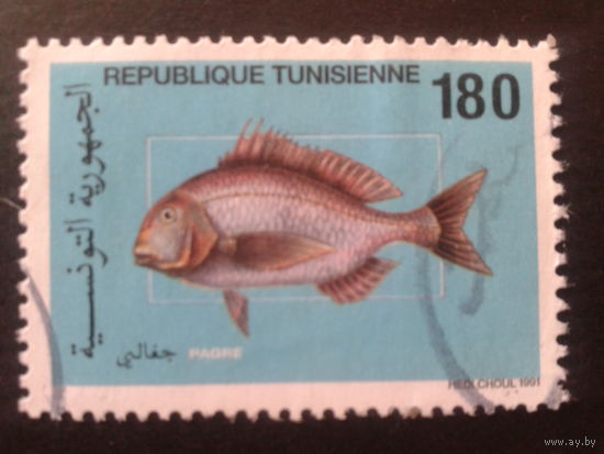 Тунис 1991 рыба