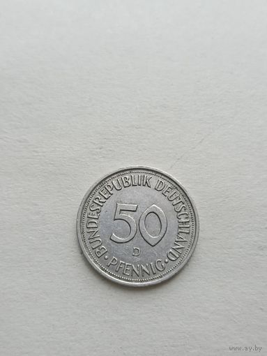 Германия 50 пфенингов ,1990г(D)