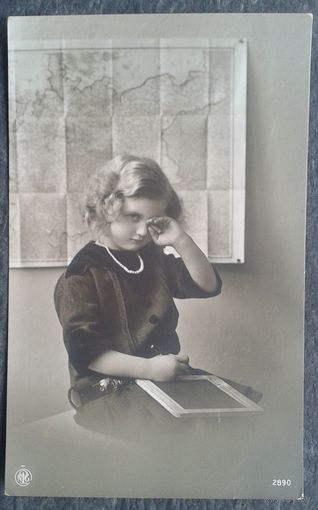 Фотооткрытка "Девочка". Германия 1914(?) г. Чистая.
