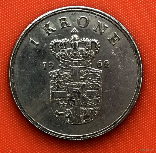 109-08 Дания, 1 крона 1962 г.