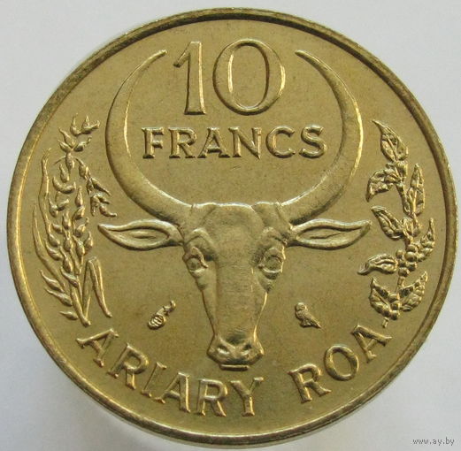 Мадагаскар 10 франков 1970 ТОРГ уместен  ФАО распродажа коллекции