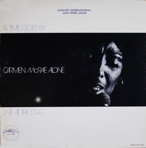 Carmen McRae – As Time Goes By / Carmen McRae Alone Live At The Dug, LP 1976