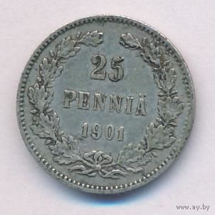 25 пенни 1901 год  _состояние VF
