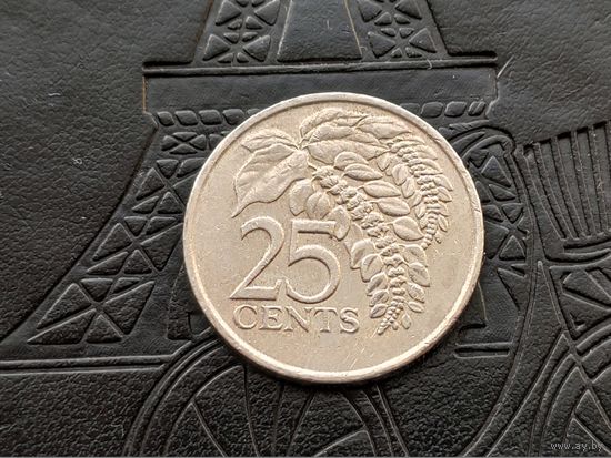 Тринидад и Тобаго. 25 центов 1999.
