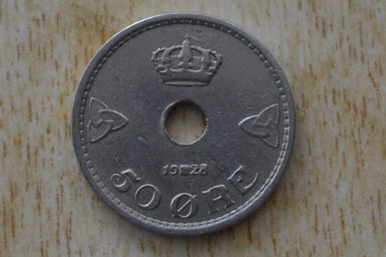 Норвегия 50 эре 1928