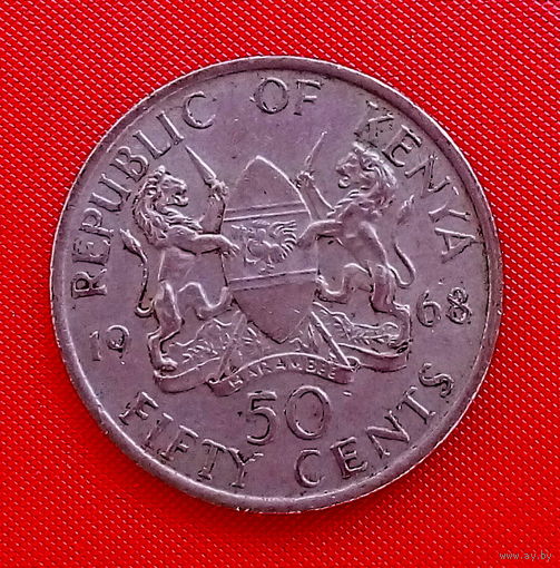 37-09 Кения, 50 центов 1968 г.