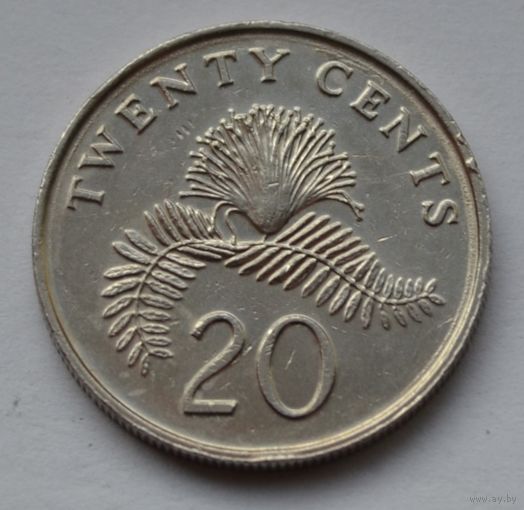 Сингапур, 20 центов 1990 г.
