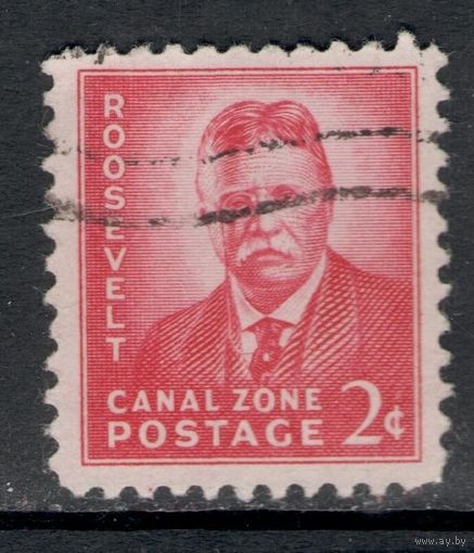 США 1949/ Управление зона Панамского канала.  Главы государств | Известные люди.  Теодор Рузвельт
