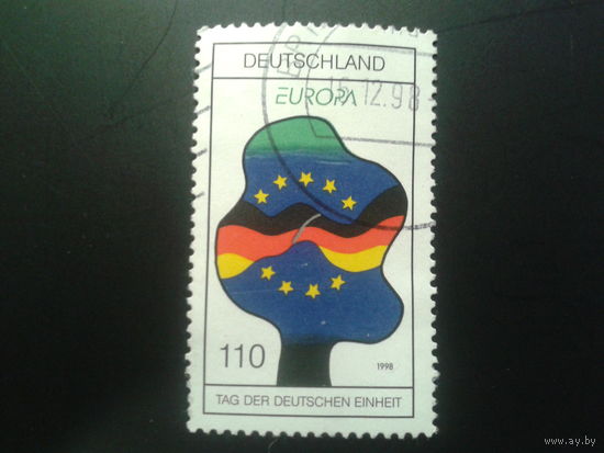 Германия 1998 Европа Михель-1,0 евро гаш
